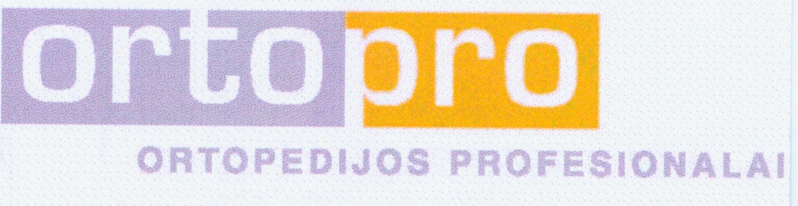 Prekės ženklas: ortopro ORTOPEDIJOS PROFESIONALAI